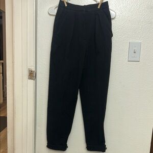 Black Pleated Pants